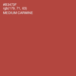 #B3473F - Medium Carmine Color Image